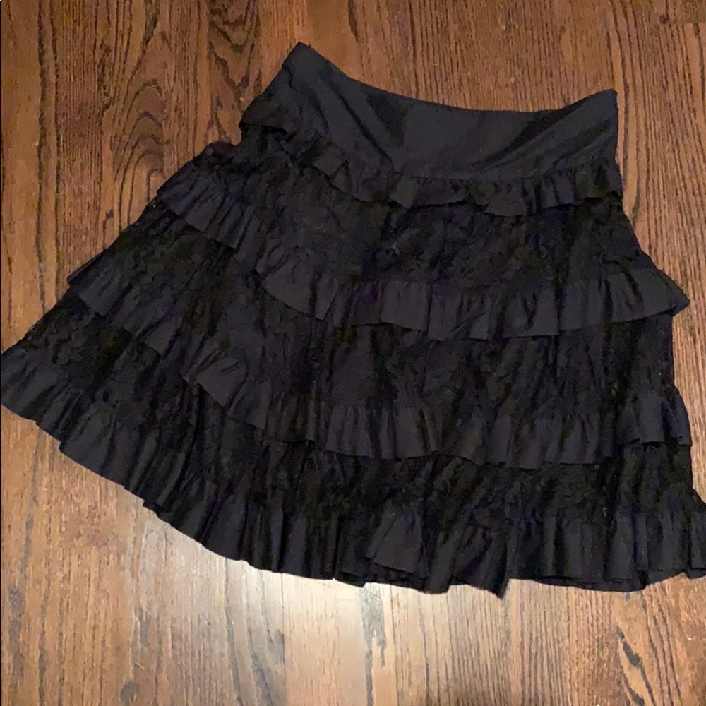 Libertine for Target tiered lace ruffle skirt
